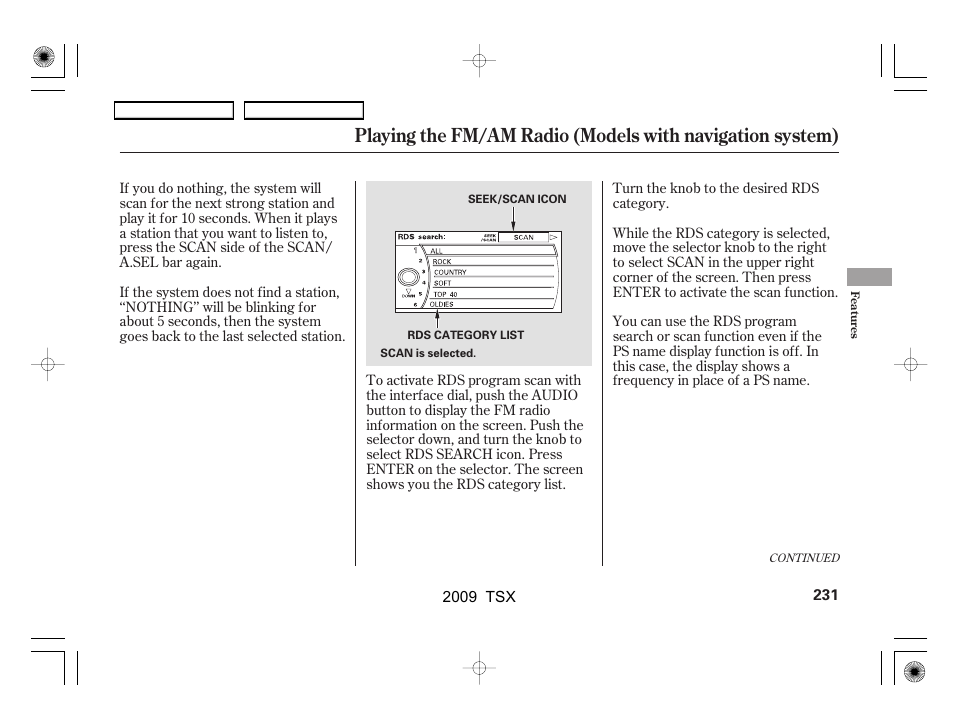 Acura 2009 TSX User Manual | Page 234 / 524
