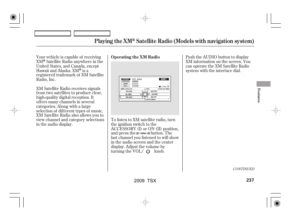 Acura 2009 TSX User Manual | Page 240 / 524