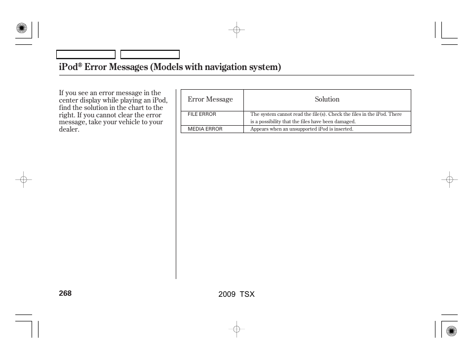 Acura 2009 TSX User Manual | Page 271 / 524