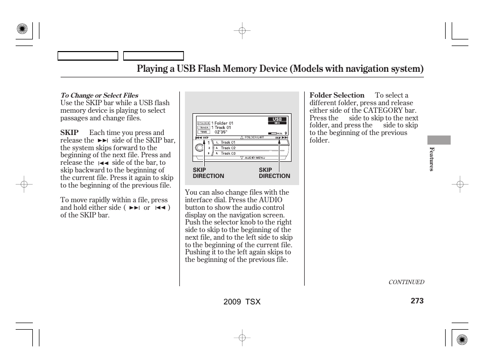 Acura 2009 TSX User Manual | Page 276 / 524