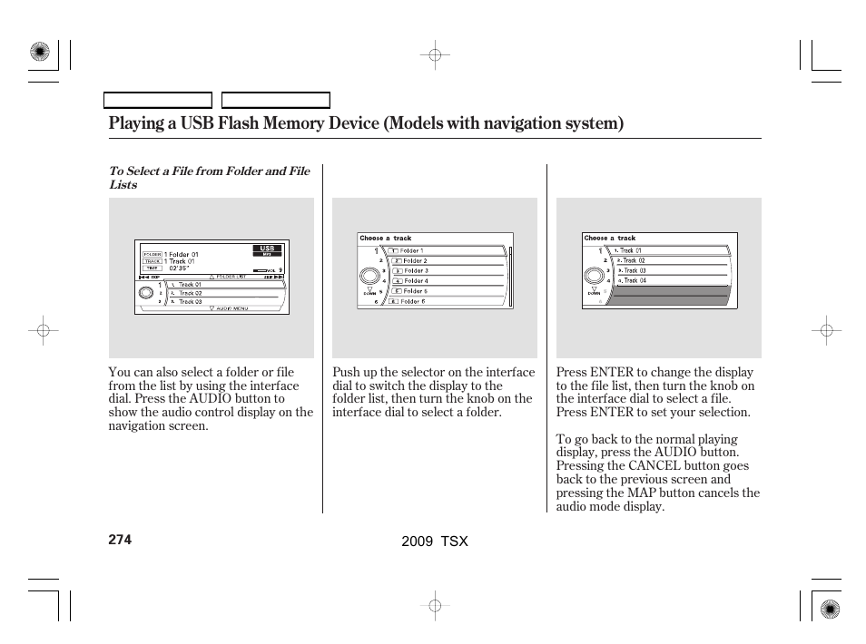 Acura 2009 TSX User Manual | Page 277 / 524