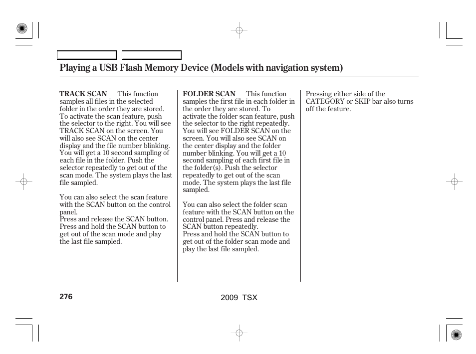 Acura 2009 TSX User Manual | Page 279 / 524