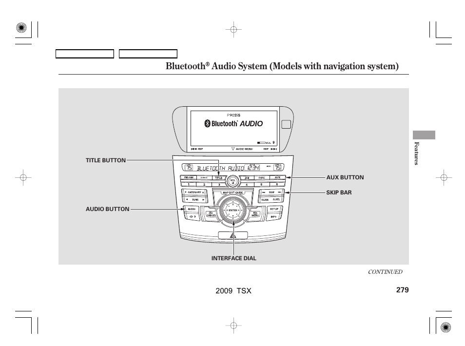 Acura 2009 TSX User Manual | Page 282 / 524