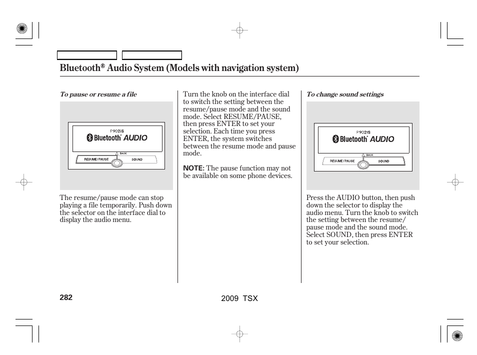 Acura 2009 TSX User Manual | Page 285 / 524