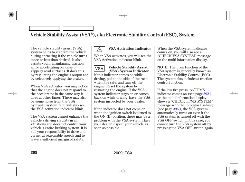 Acura 2009 TSX User Manual | Page 401 / 524