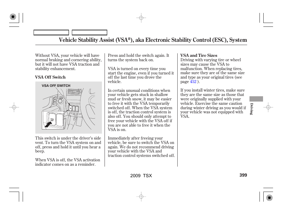 Acura 2009 TSX User Manual | Page 402 / 524