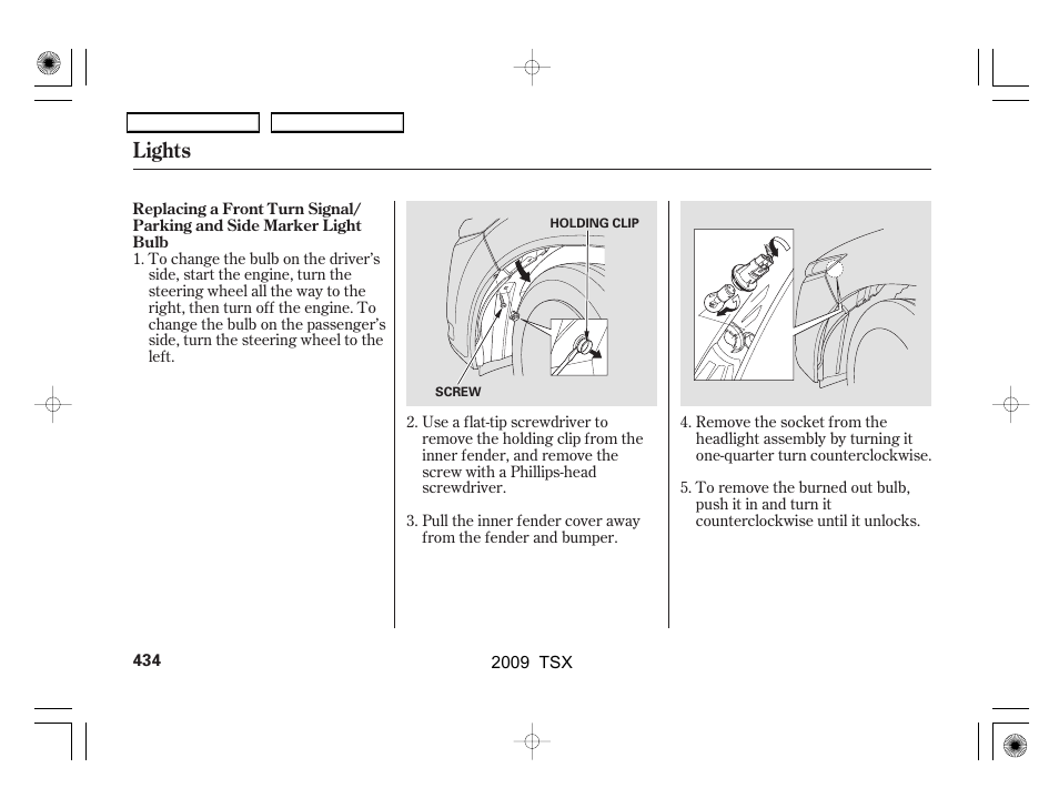 Lights | Acura 2009 TSX User Manual | Page 437 / 524