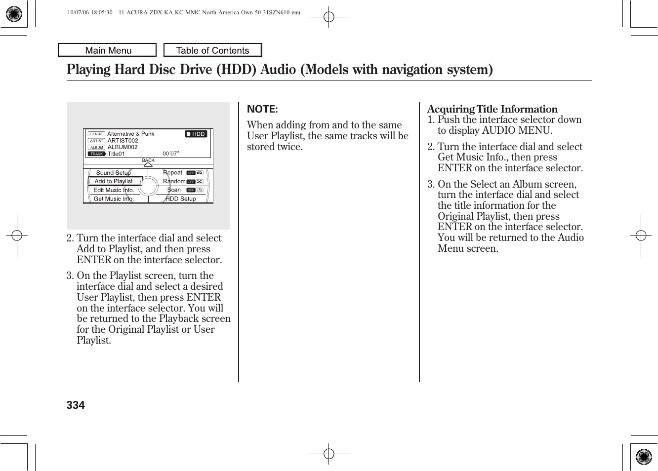 2011 zdx | Acura 2011 ZDX User Manual | Page 338 / 643