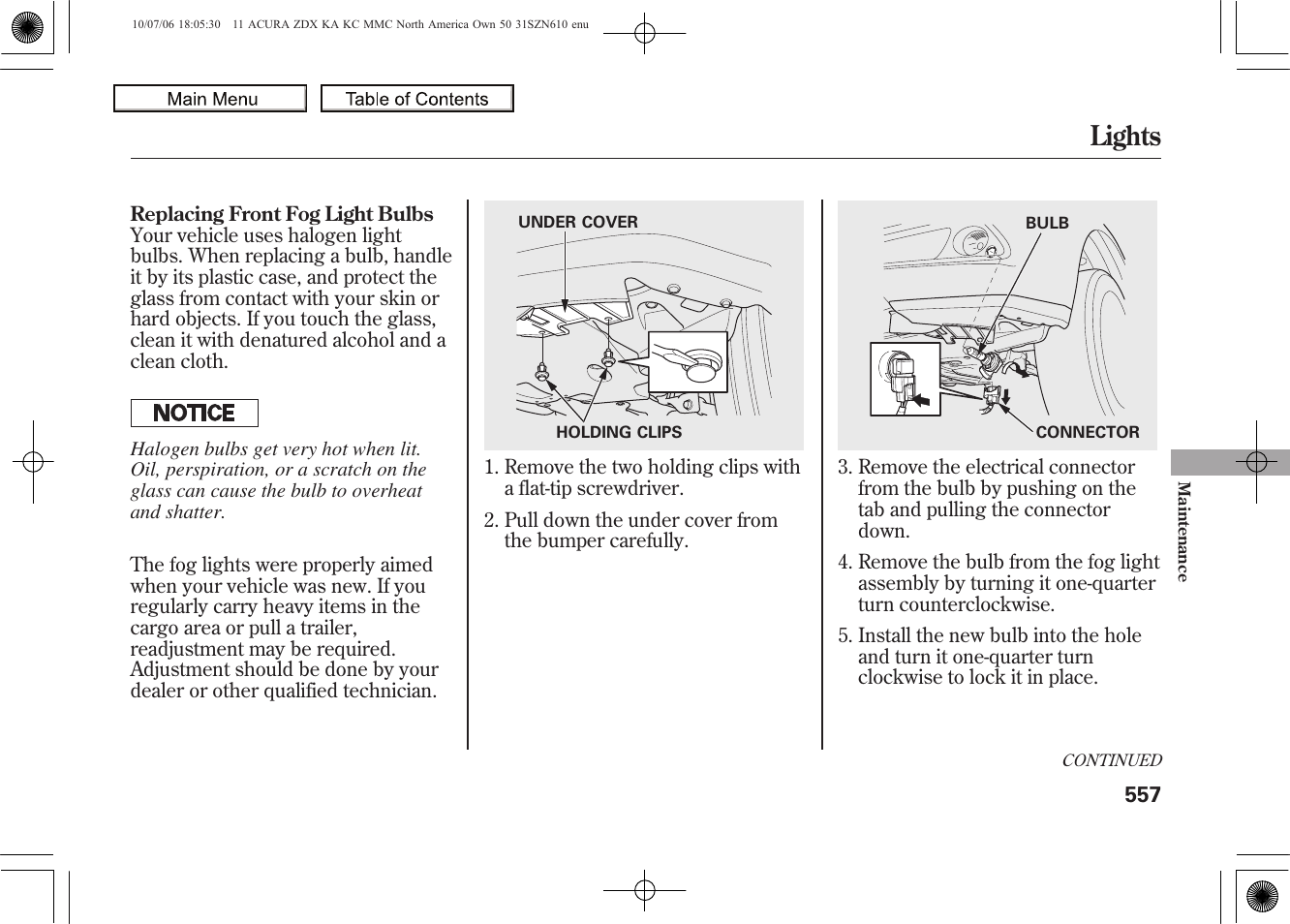 Lights, 2011 zdx | Acura 2011 ZDX User Manual | Page 561 / 643