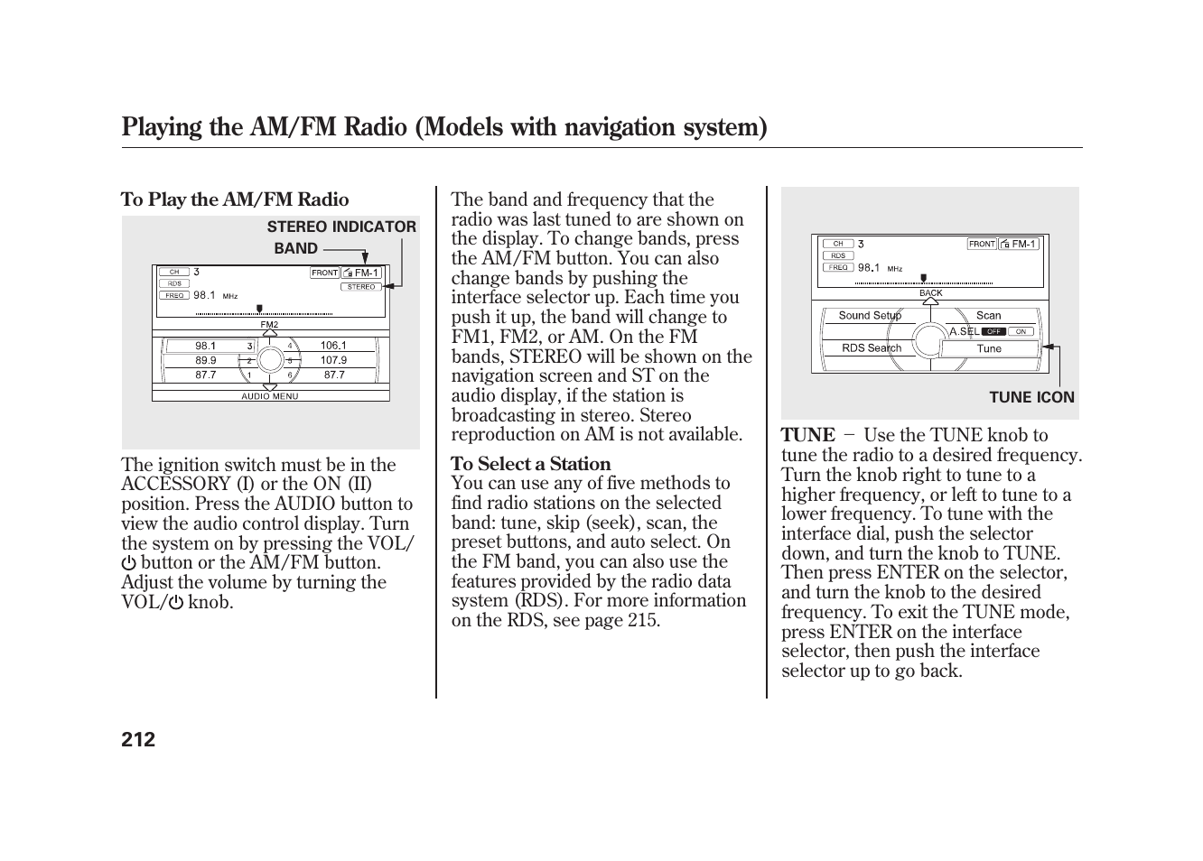 Acura 2010 MDX User Manual | Page 219 / 616