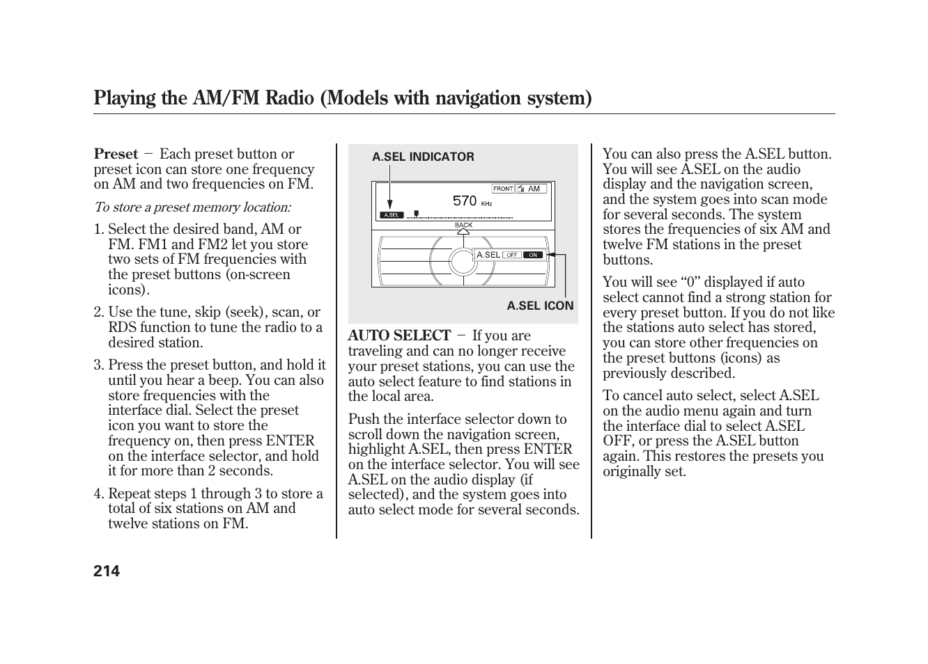 Acura 2010 MDX User Manual | Page 221 / 616