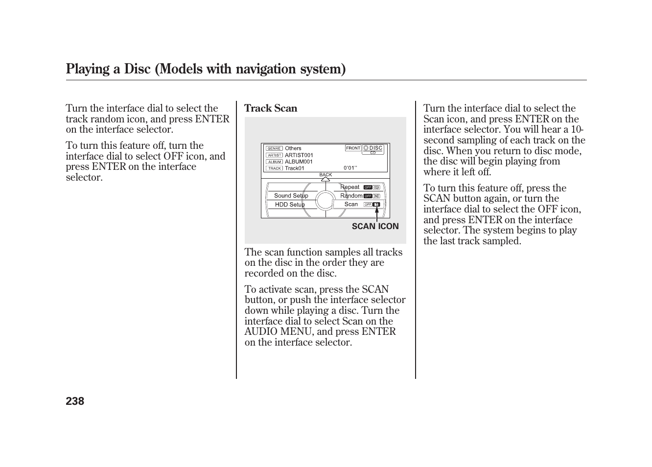 Playing a disc (models with navigation system) | Acura 2010 MDX User Manual | Page 245 / 616