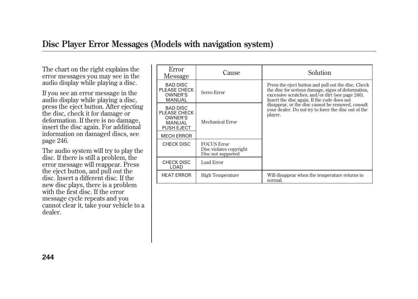 Acura 2010 MDX User Manual | Page 251 / 616
