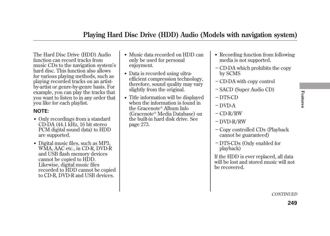 Acura 2010 MDX User Manual | Page 256 / 616