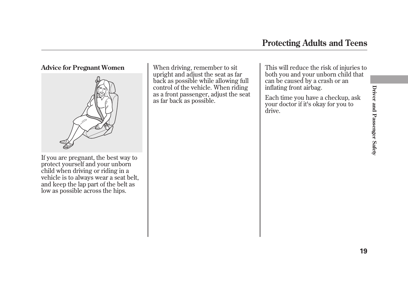 Protecting adults and teens | Acura 2010 MDX User Manual | Page 26 / 616