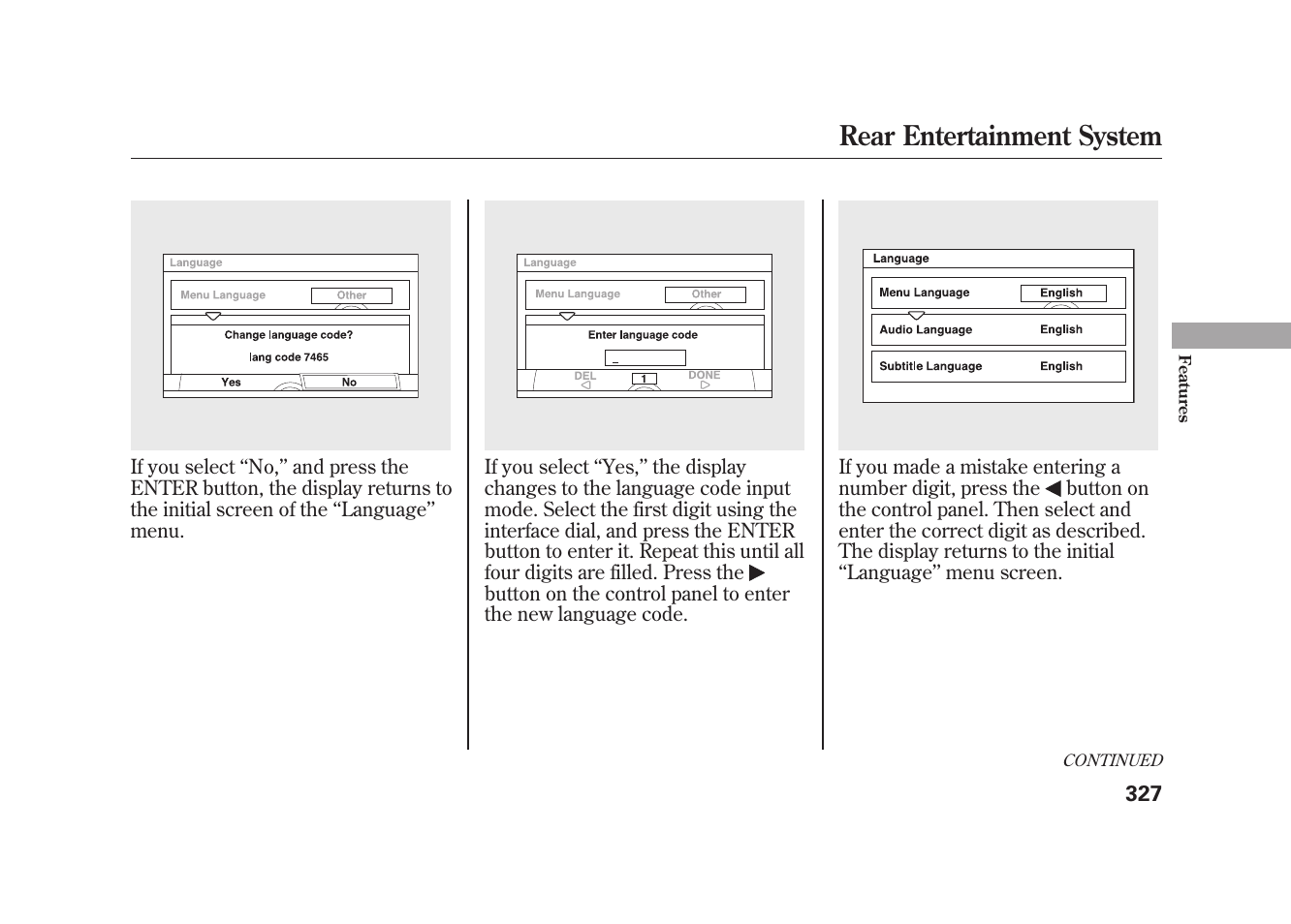 Rear entertainment system | Acura 2010 MDX User Manual | Page 334 / 616