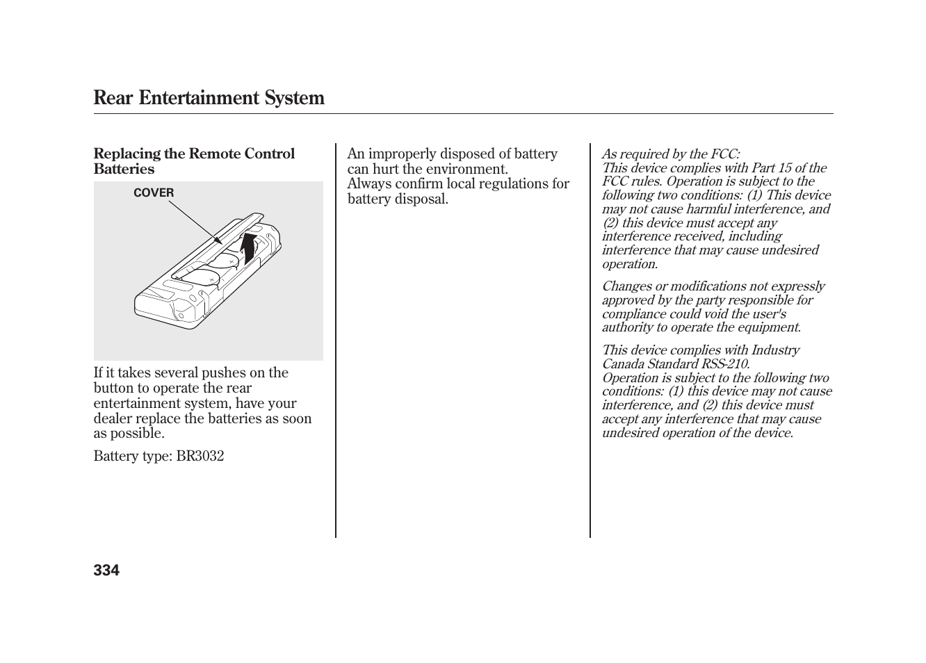 Rear entertainment system | Acura 2010 MDX User Manual | Page 341 / 616