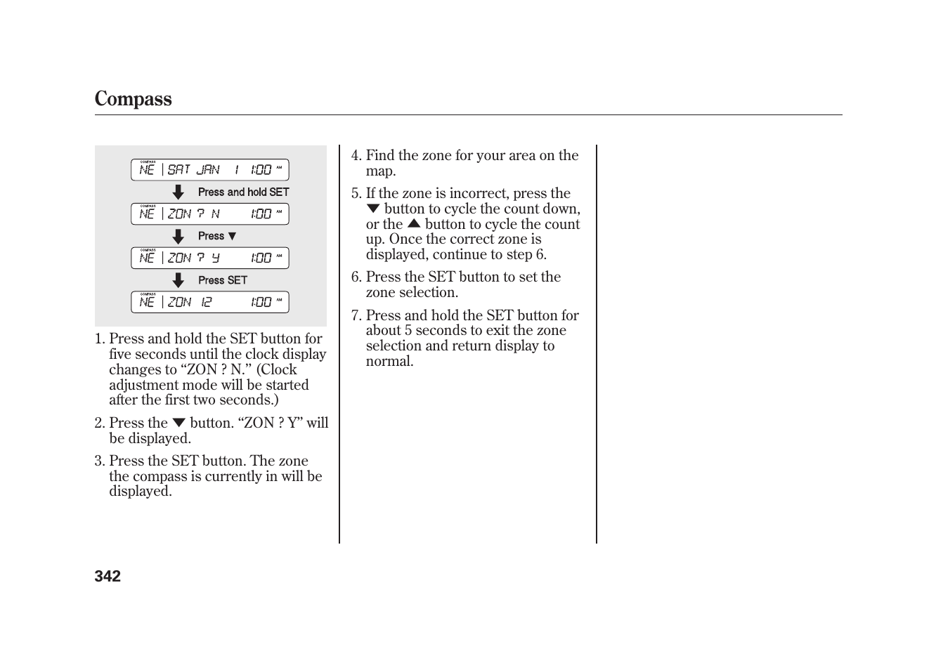 Compass | Acura 2010 MDX User Manual | Page 349 / 616