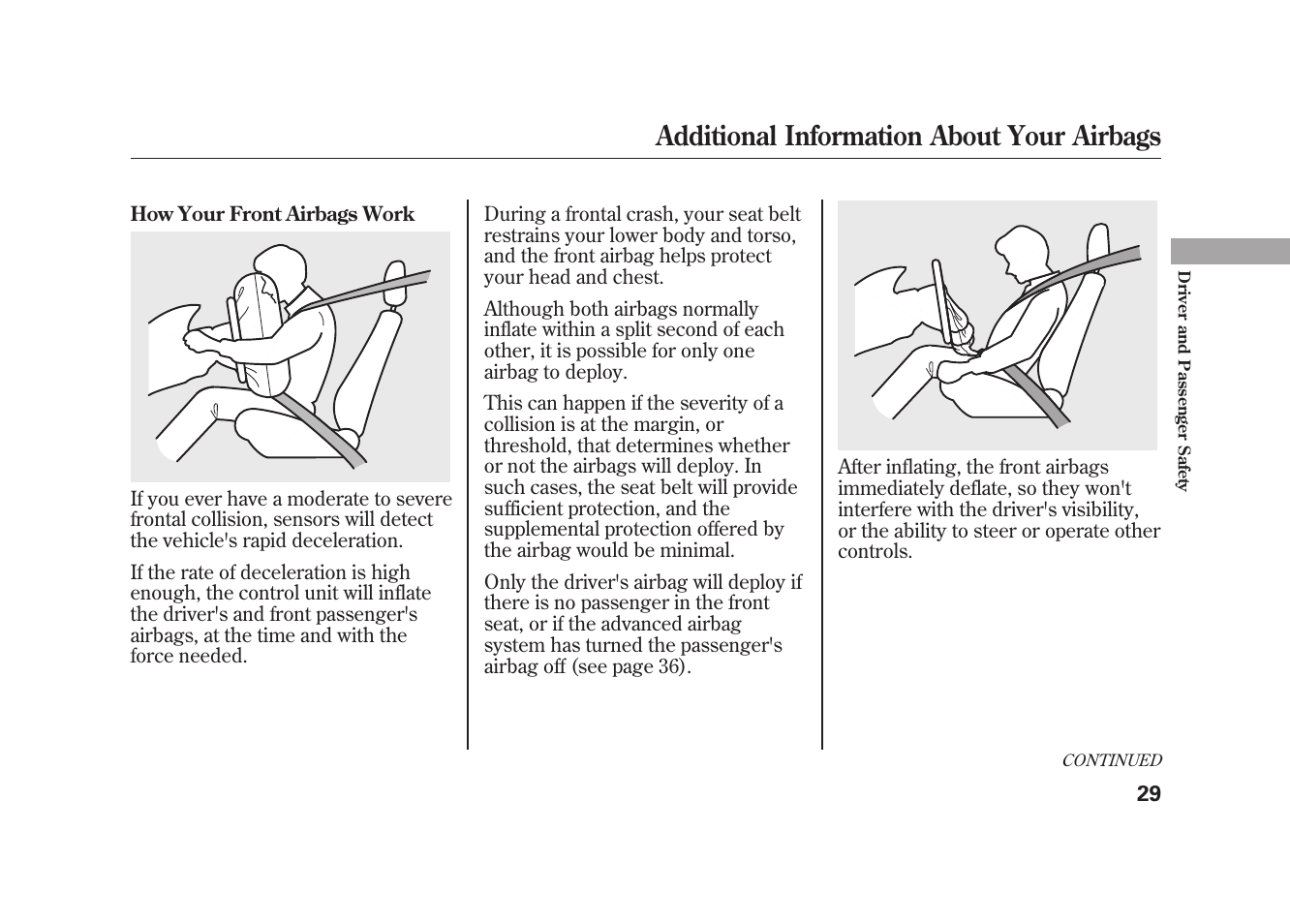 Additional information about your airbags | Acura 2010 MDX User Manual | Page 36 / 616