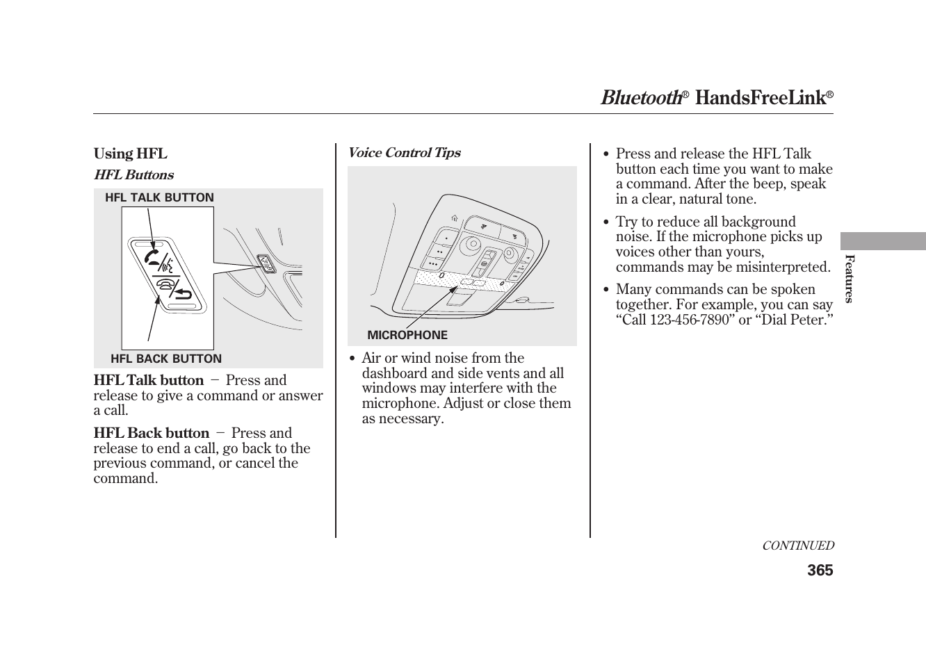 Bluetooth, Handsfreelink | Acura 2010 MDX User Manual | Page 372 / 616