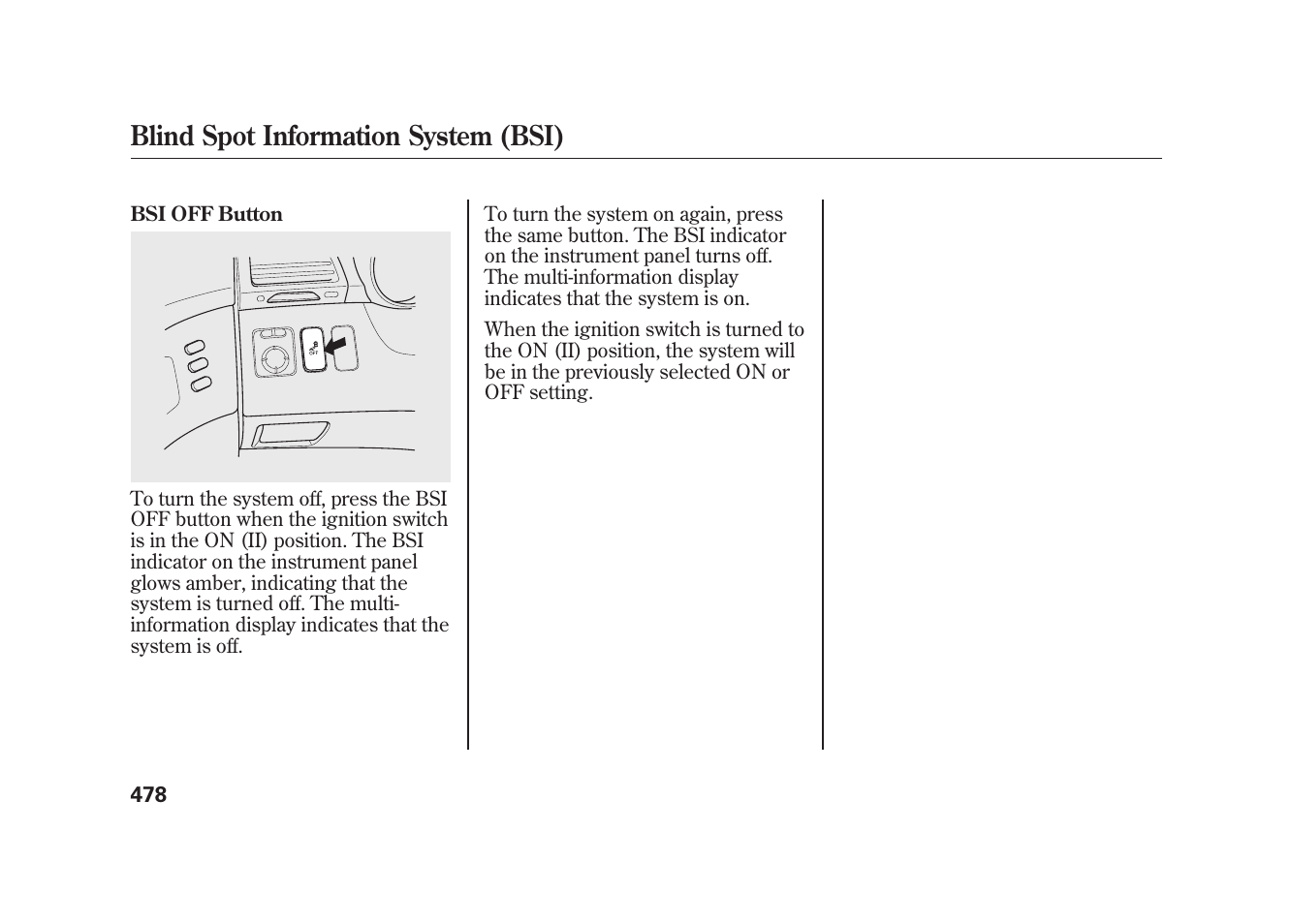 Blind spot information system (bsi) | Acura 2010 MDX User Manual | Page 485 / 616