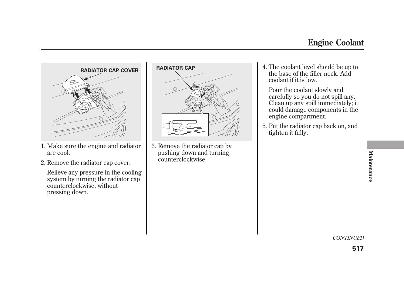 Engine coolant | Acura 2010 MDX User Manual | Page 524 / 616