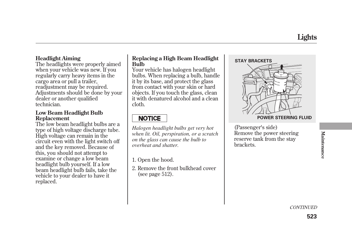Lights | Acura 2010 MDX User Manual | Page 530 / 616