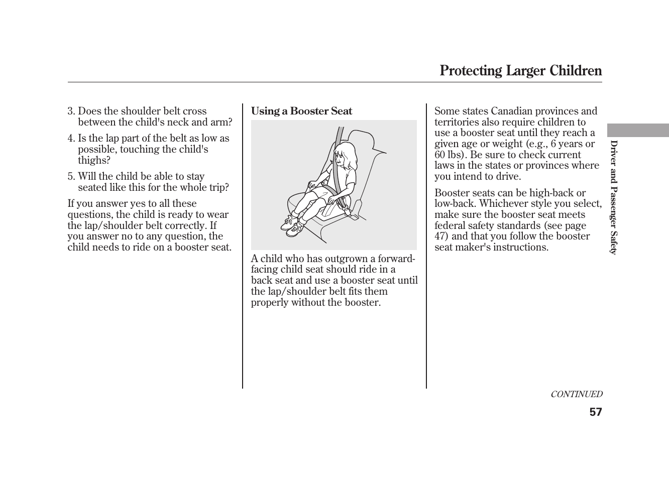 Protecting larger children | Acura 2010 MDX User Manual | Page 64 / 616