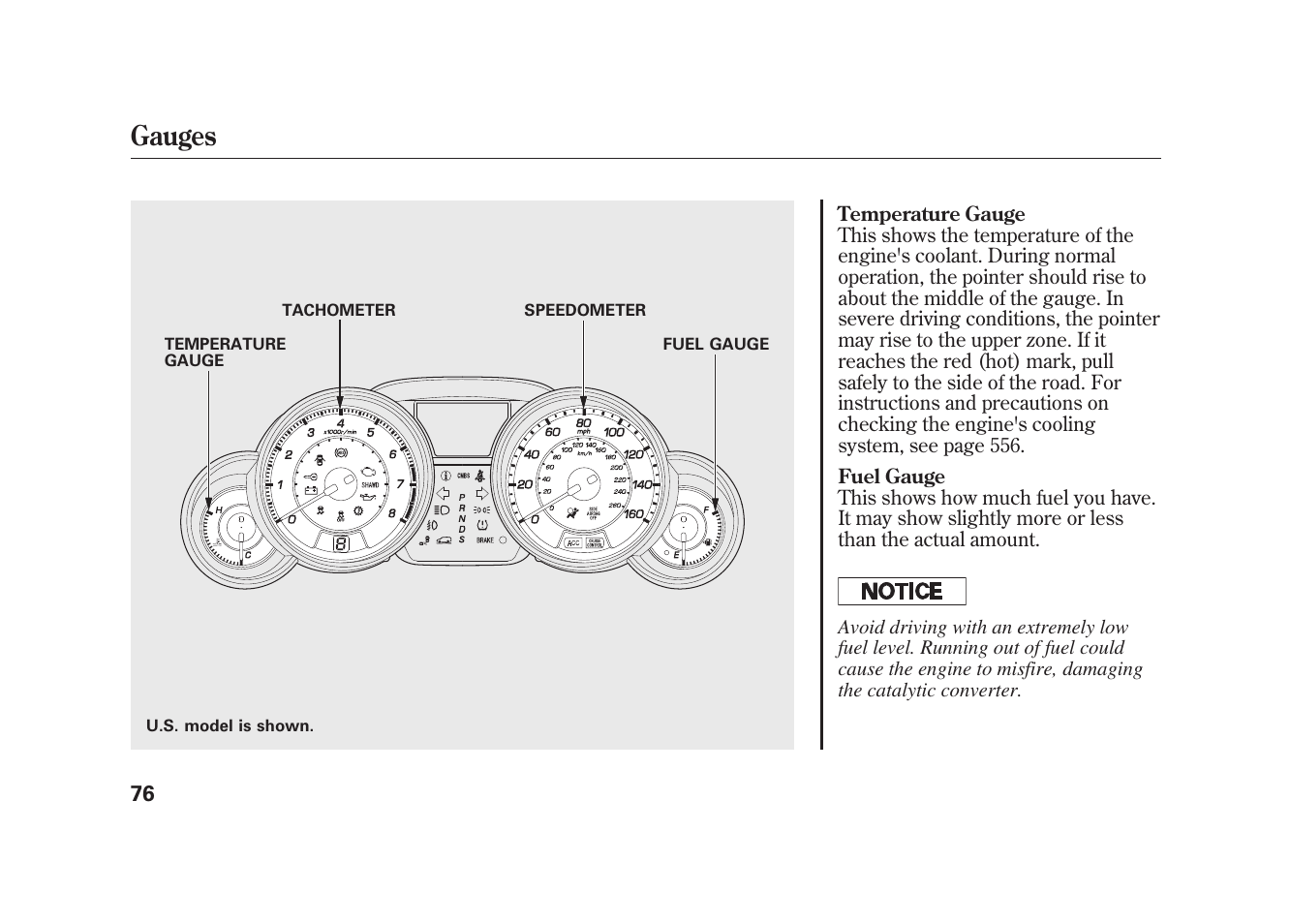 Gauges | Acura 2010 MDX User Manual | Page 83 / 616