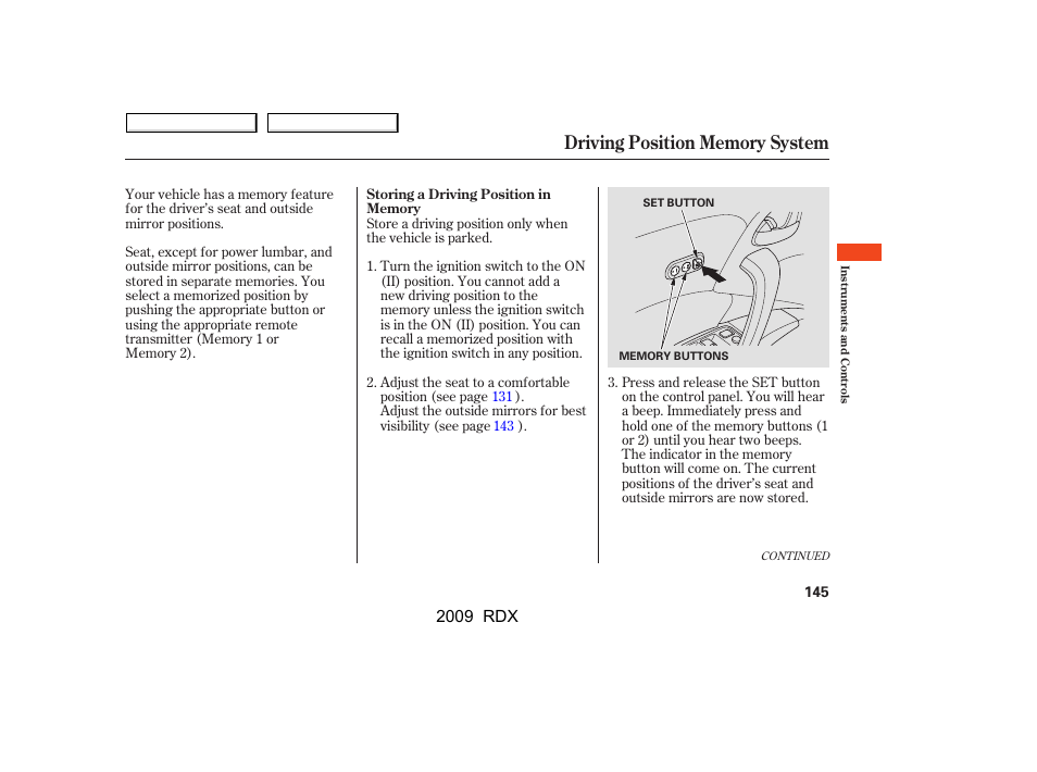 2009 rdx | Acura 2009 RDX User Manual | Page 149 / 433