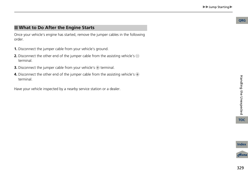 What to do after the engine starts | Acura 2013 RDX User Manual | Page 330 / 363