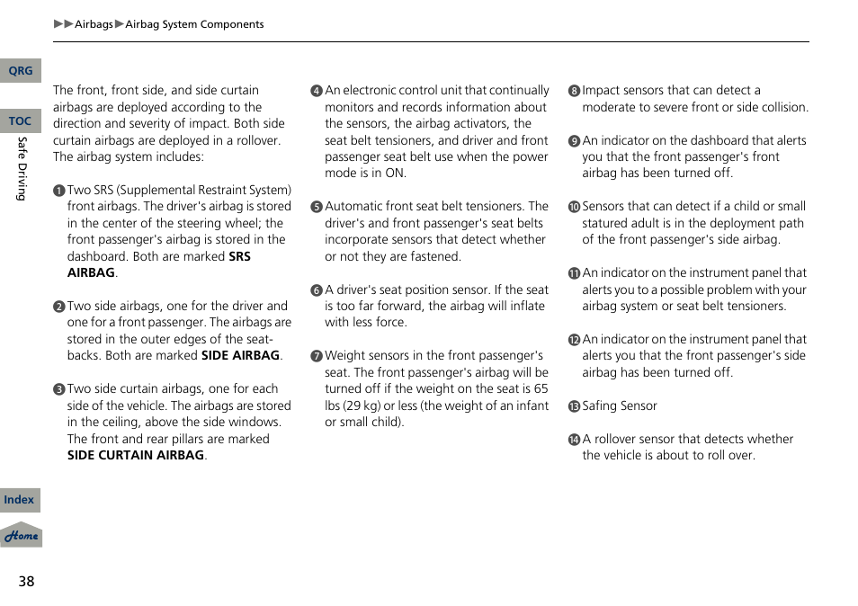 Acura 2013 RDX User Manual | Page 39 / 363
