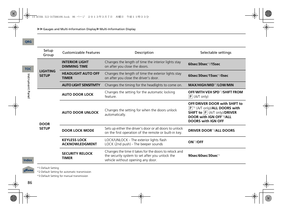 Acura 2014 ILX User Manual | Page 87 / 351