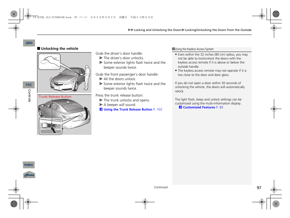 Acura 2014 ILX User Manual | Page 98 / 351