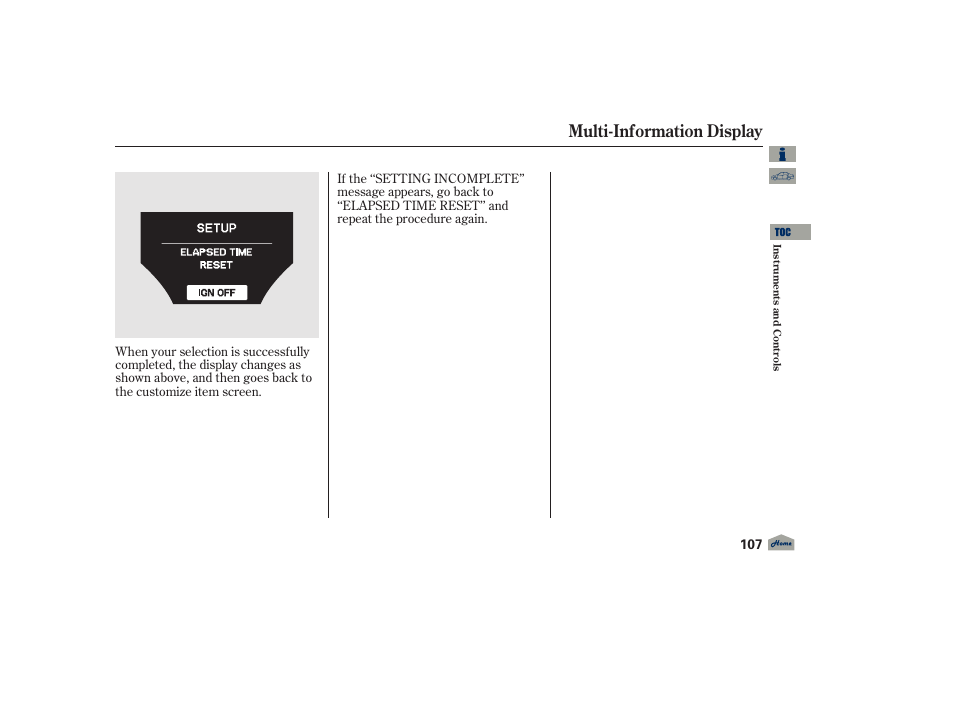 Multi-information display, 2012 tl | Acura 2012 TL User Manual | Page 111 / 650