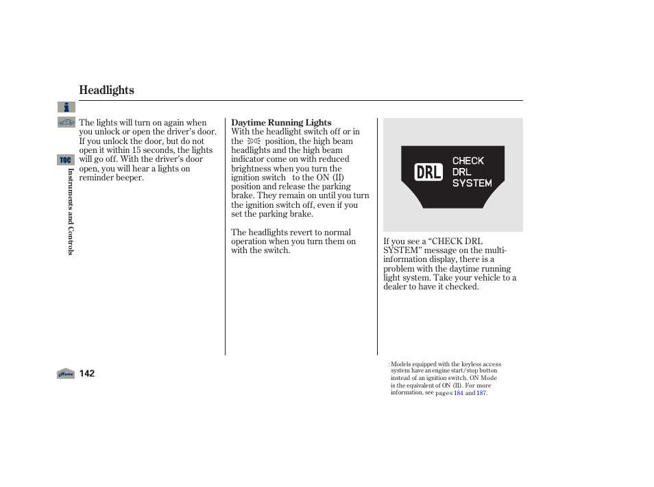 Headlights, 2012 tl | Acura 2012 TL User Manual | Page 146 / 650