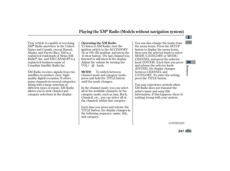 Acura 2012 TL User Manual | Page 251 / 650