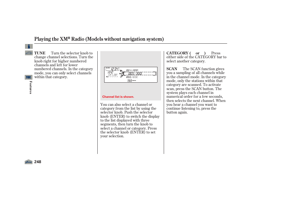 Acura 2012 TL User Manual | Page 252 / 650