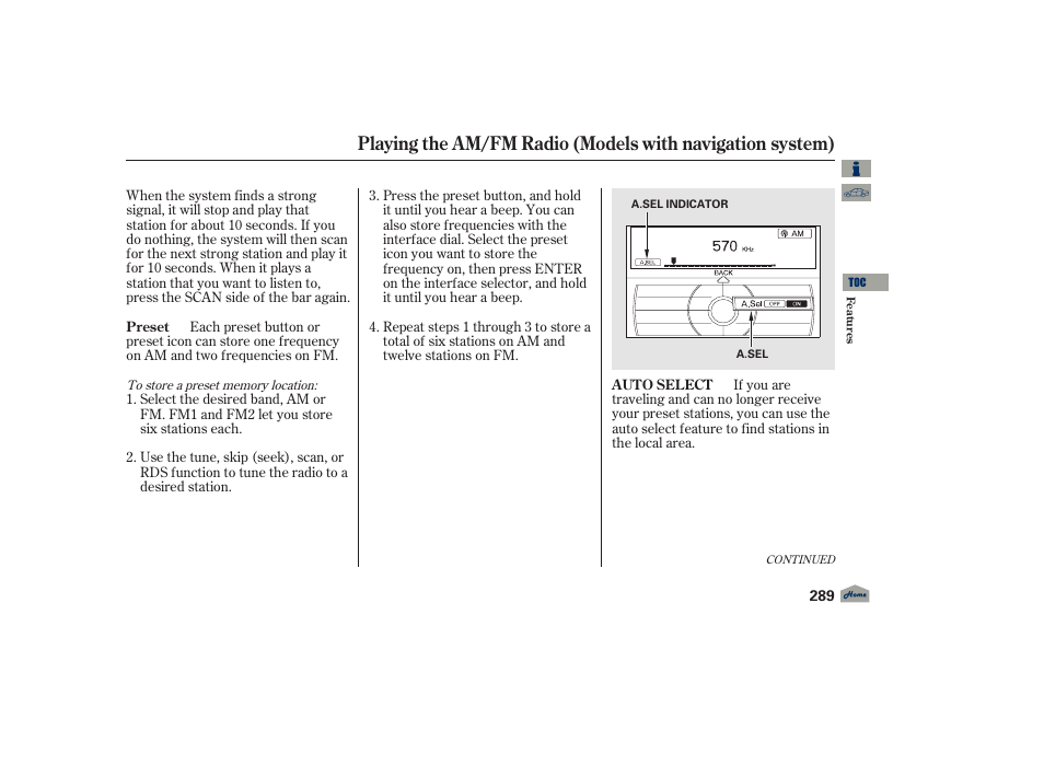 Acura 2012 TL User Manual | Page 293 / 650