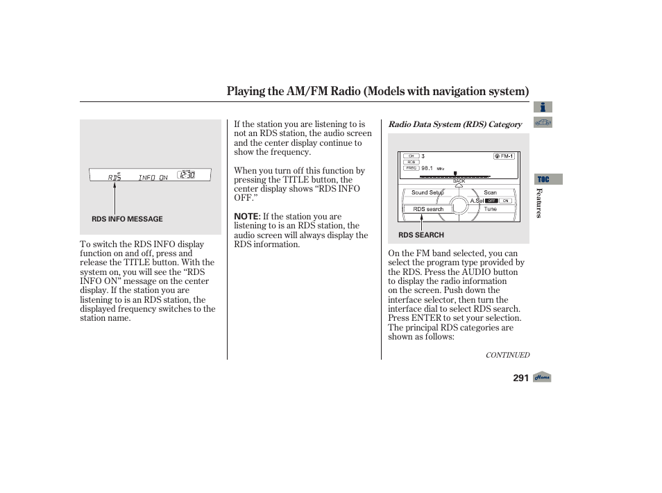 Acura 2012 TL User Manual | Page 295 / 650