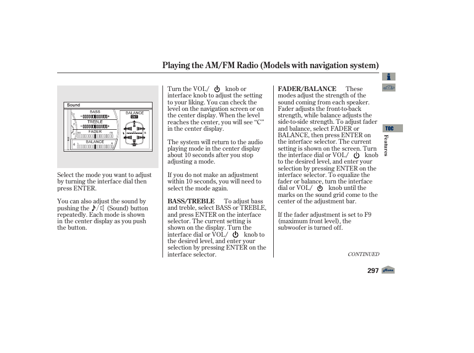 Acura 2012 TL User Manual | Page 301 / 650
