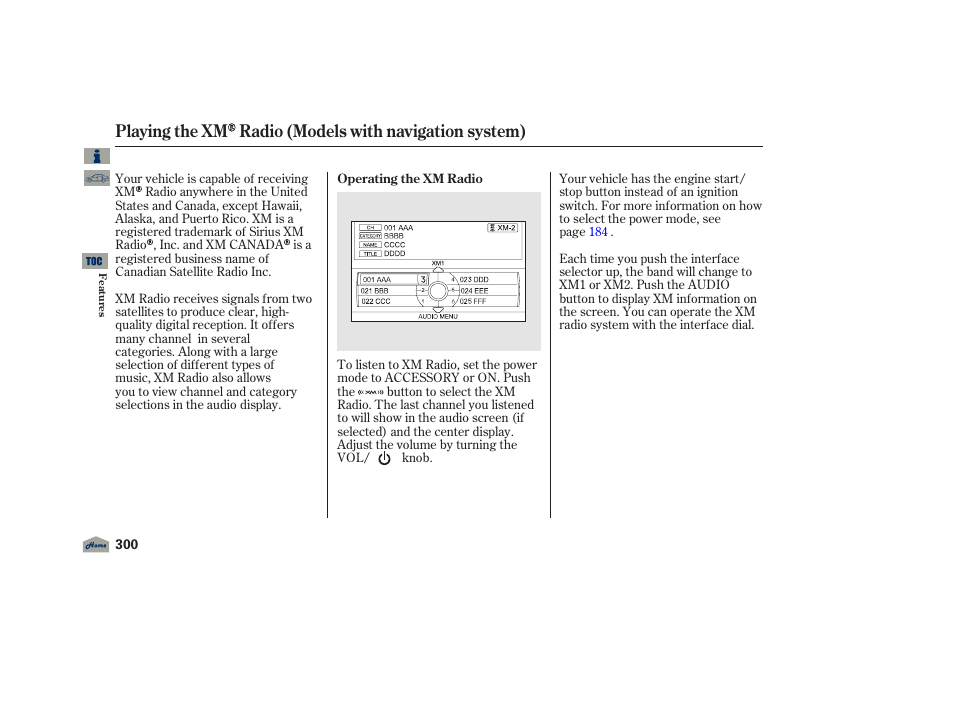 Acura 2012 TL User Manual | Page 304 / 650