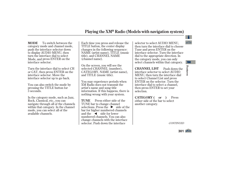 Acura 2012 TL User Manual | Page 305 / 650