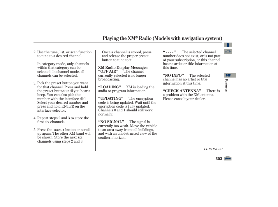 Acura 2012 TL User Manual | Page 307 / 650