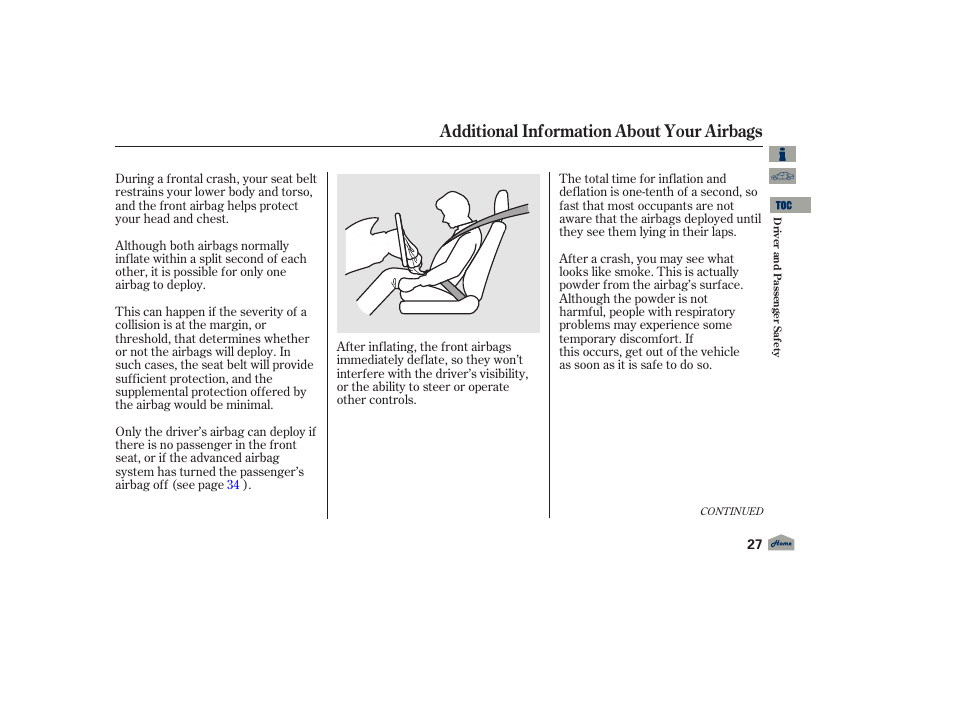 Additional information about your airbags | Acura 2012 TL User Manual | Page 31 / 650