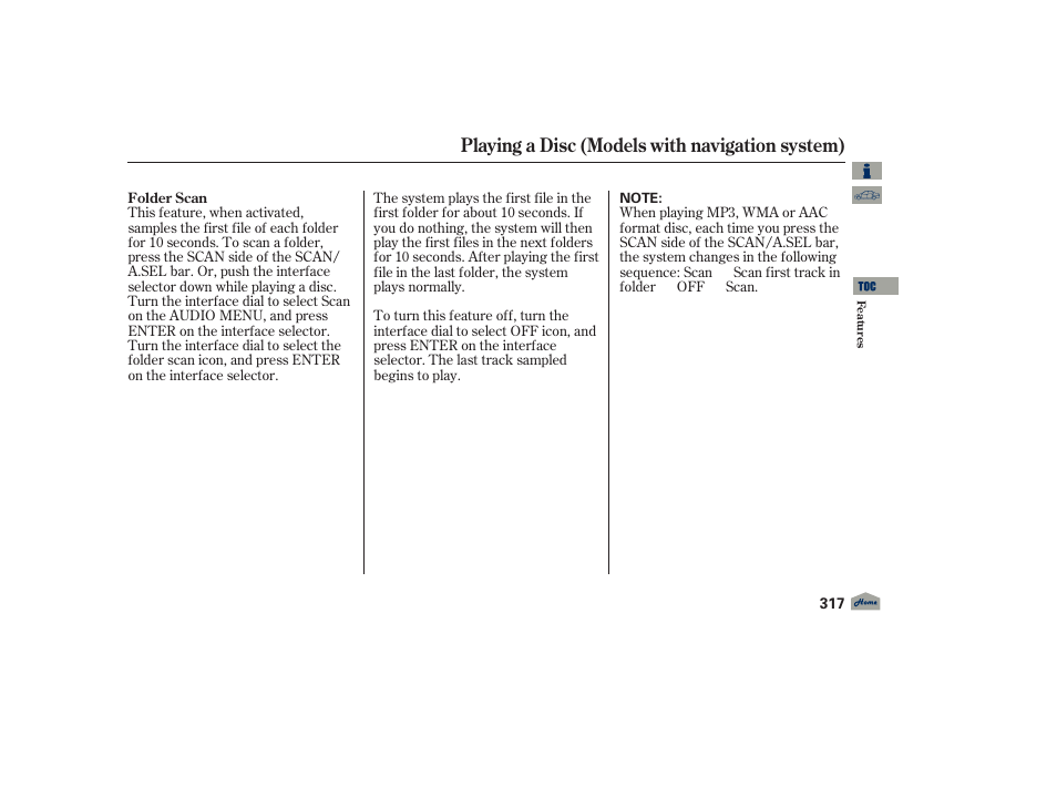 Playing a disc (models with navigation system) | Acura 2012 TL User Manual | Page 321 / 650