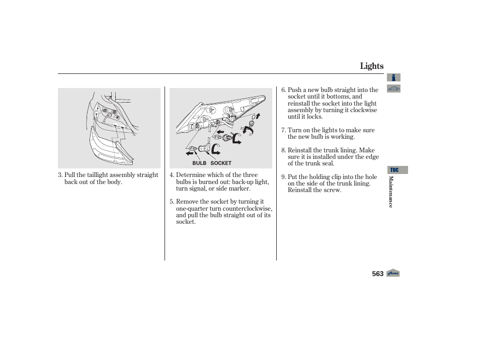 Lights | Acura 2012 TL User Manual | Page 567 / 650