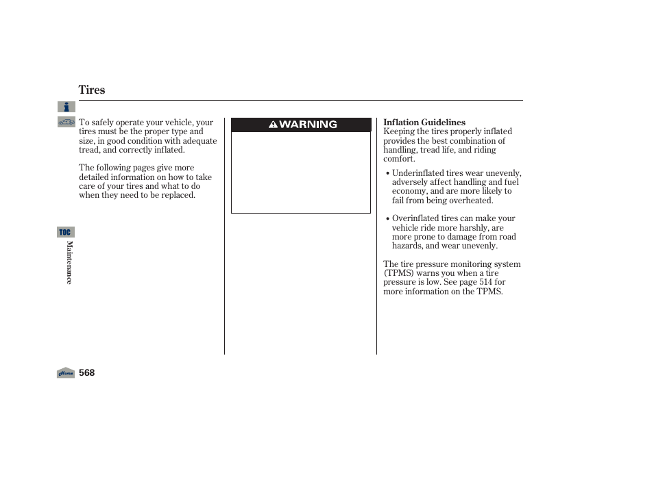 Tires | Acura 2012 TL User Manual | Page 572 / 650