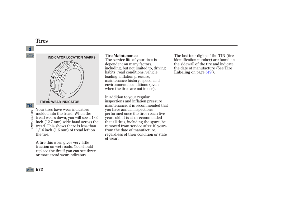 Tires | Acura 2012 TL User Manual | Page 576 / 650