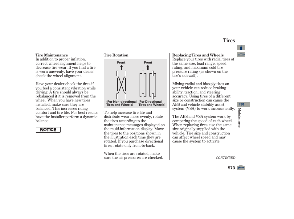 Tires | Acura 2012 TL User Manual | Page 577 / 650